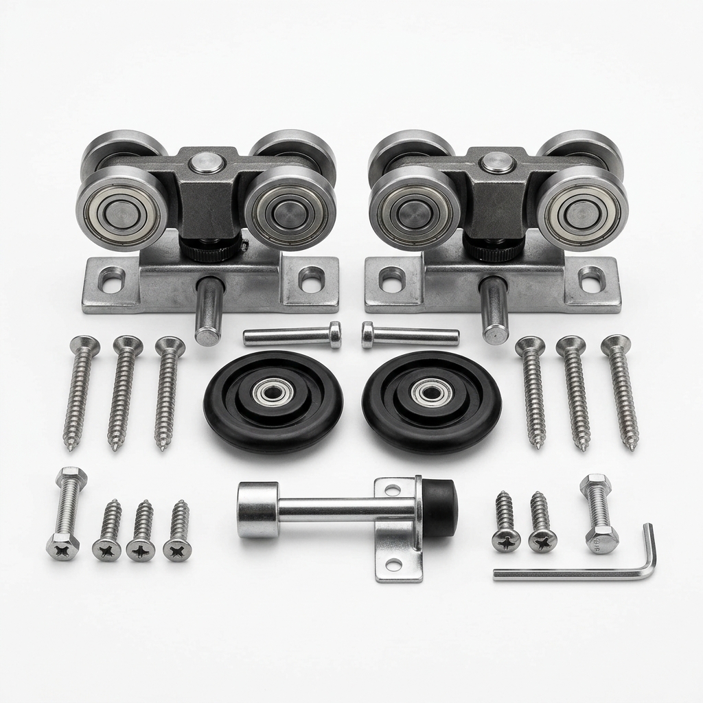 Kit Roldana Reta 4R Para 1 Porta